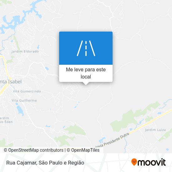 Rua Cajamar mapa