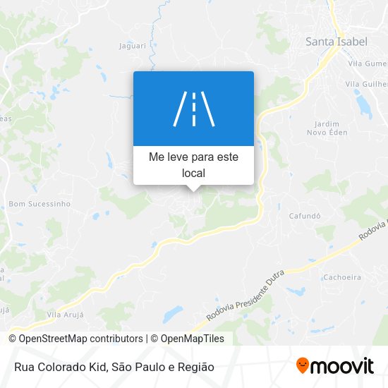 Rua Colorado Kid mapa