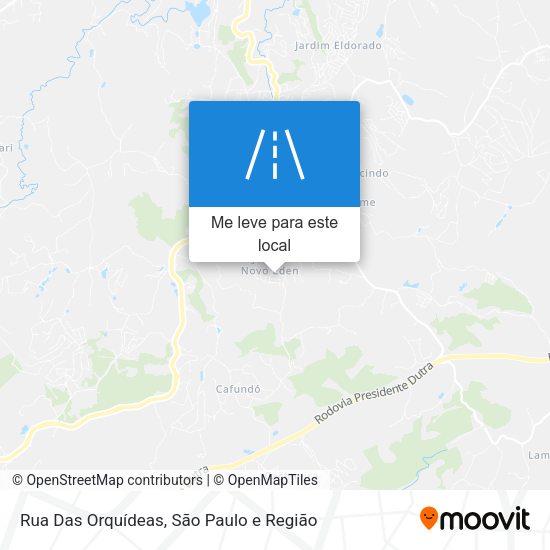 Rua Das Orquídeas mapa
