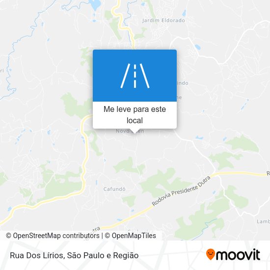 Rua Dos Lírios mapa