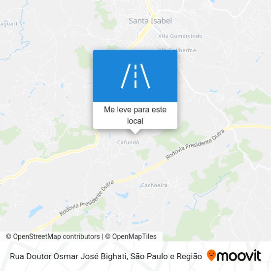 Rua Doutor Osmar José Bighati mapa