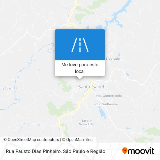 Rua Fausto Dias Pinheiro mapa