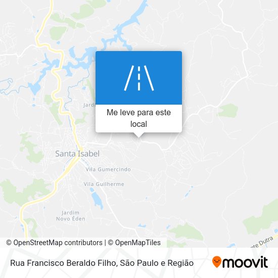 Rua Francisco Beraldo Filho mapa