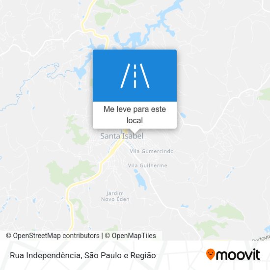 Rua Independência mapa