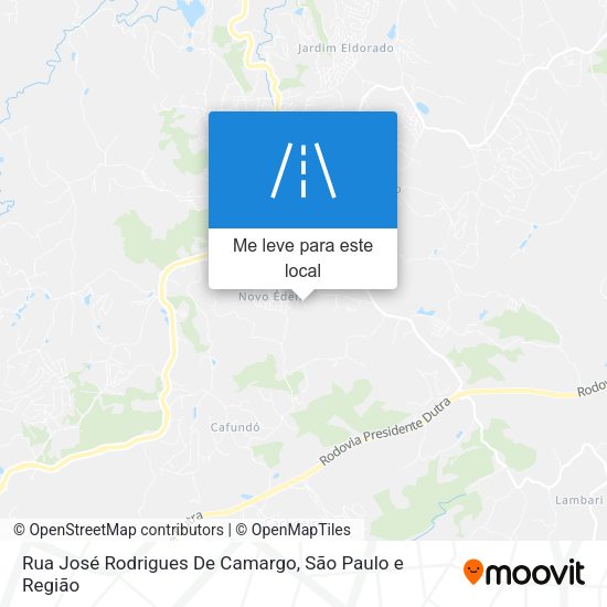 Rua José Rodrigues De Camargo mapa