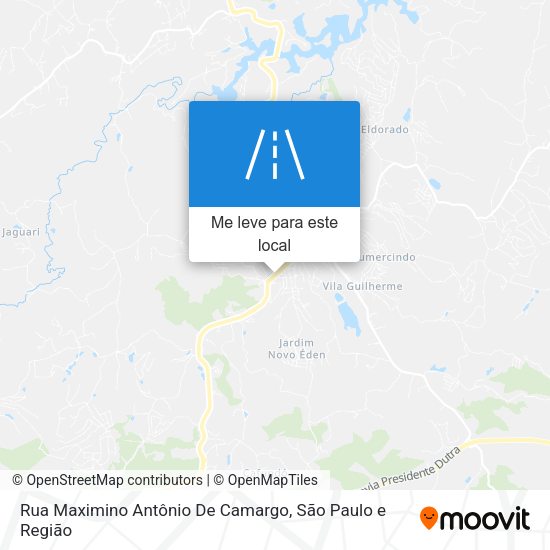 Rua Maximino Antônio De Camargo mapa