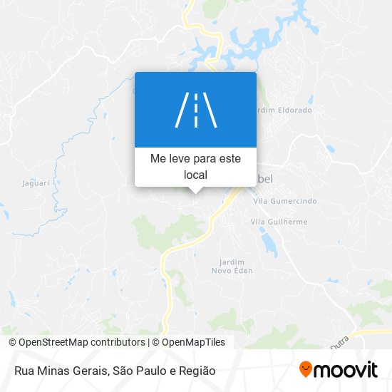 Rua Minas Gerais mapa