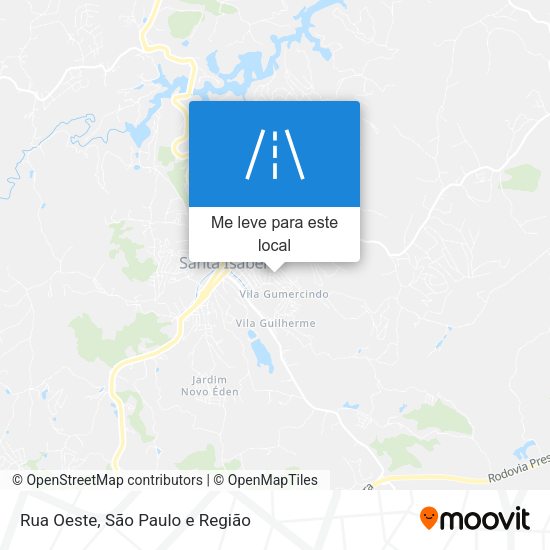 Rua Oeste mapa