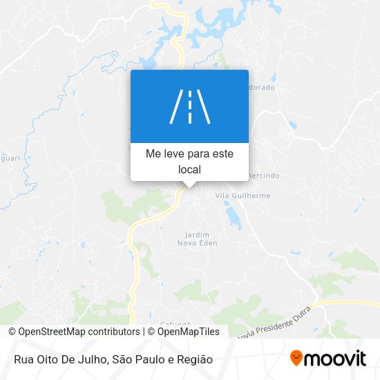 Rua Oito De Julho mapa