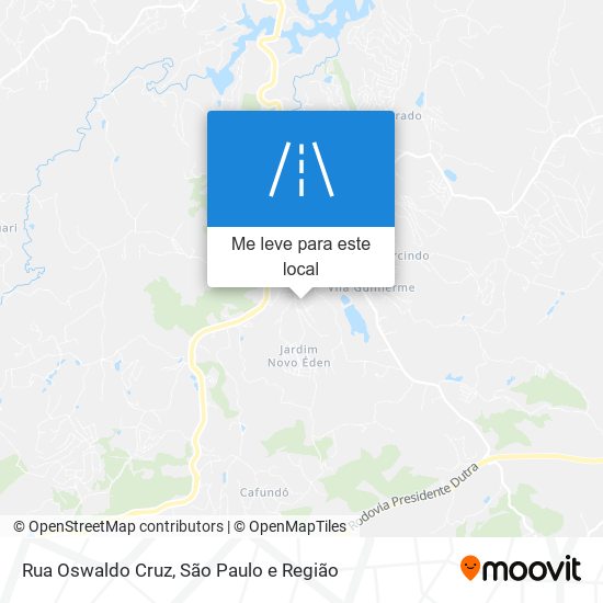 Rua Oswaldo Cruz mapa