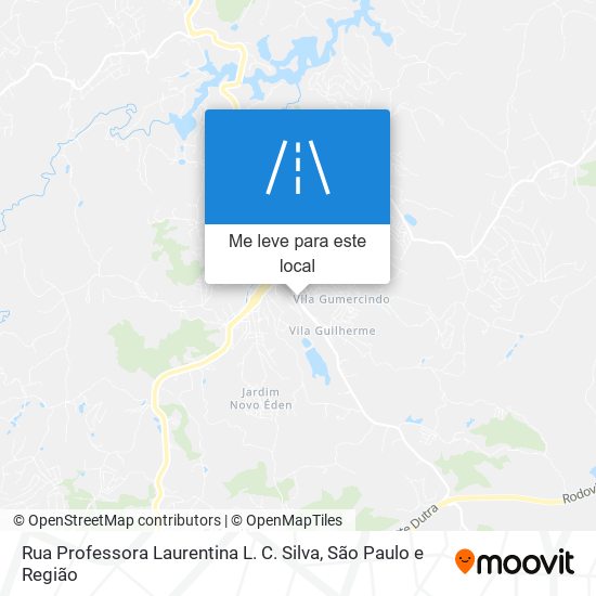 Rua Professora Laurentina L. C. Silva mapa