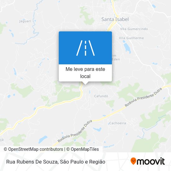 Rua Rubens De Souza mapa