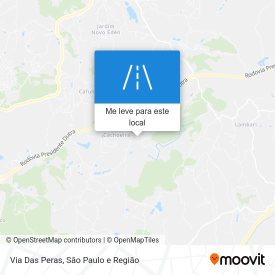 Via Das Peras mapa