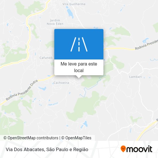 Via Dos Abacates mapa