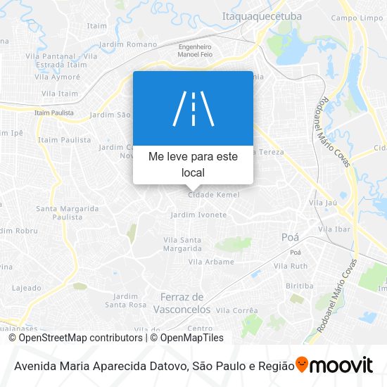Avenida Maria Aparecida Datovo mapa
