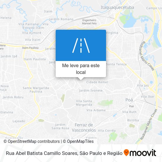 Rua Abel Batista Camillo Soares mapa