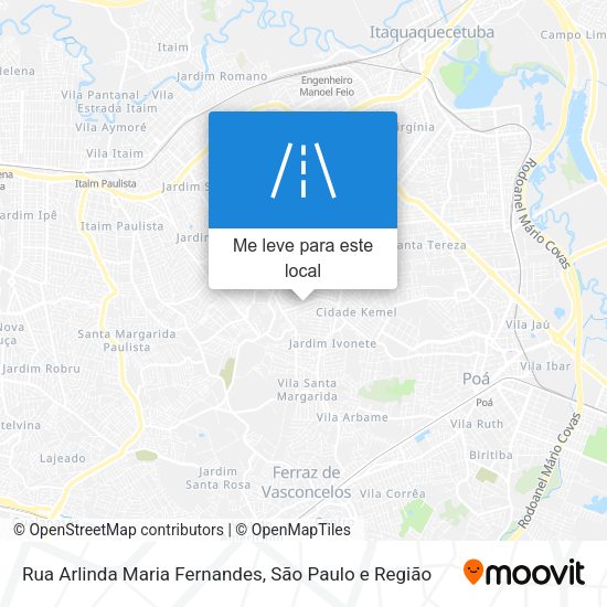 Rua Arlinda Maria Fernandes mapa