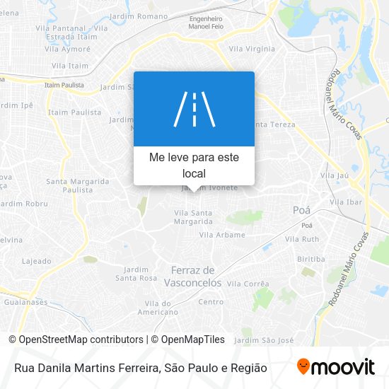 Rua Danila Martins Ferreira mapa