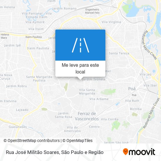 Rua José Militão Soares mapa