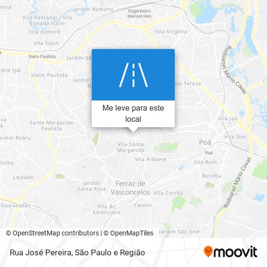 Rua José Pereira mapa