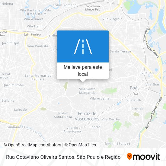 Rua Octaviano Oliveira Santos mapa