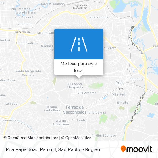 Rua Papa João Paulo II mapa