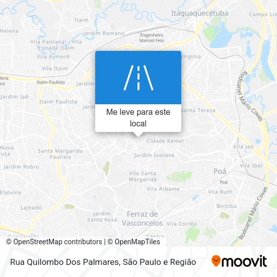 Rua Quilombo Dos Palmares mapa