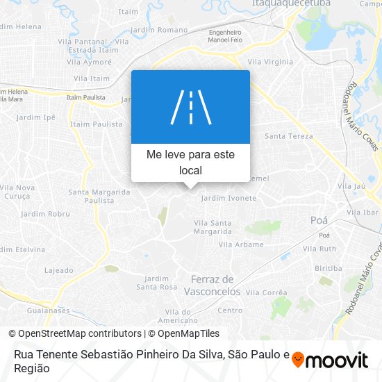 Rua Tenente Sebastião Pinheiro Da Silva mapa