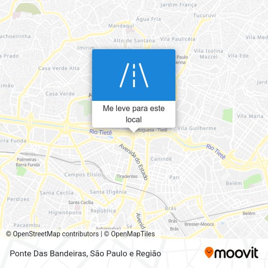 Ponte Das Bandeiras mapa