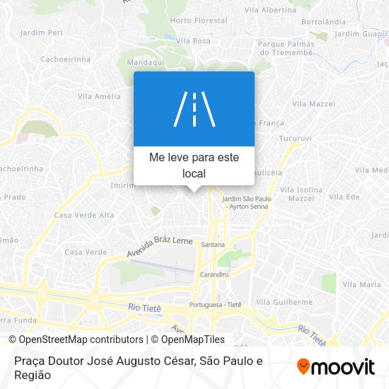 Praça Doutor José Augusto César mapa