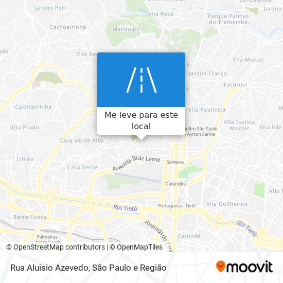 Rua Aluisio Azevedo mapa