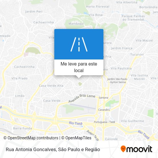 Rua Antonia Goncalves mapa