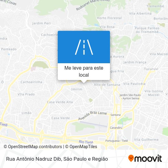 Rua Antônio Nadruz Dib mapa