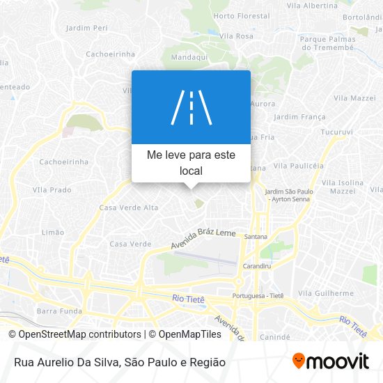 Rua Aurelio Da Silva mapa