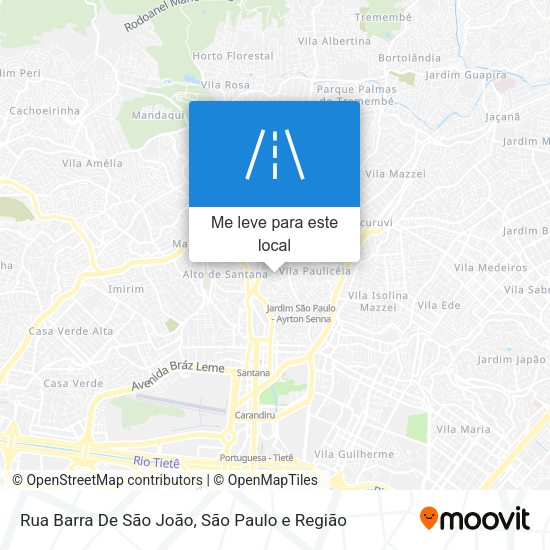 Rua Barra De São João mapa