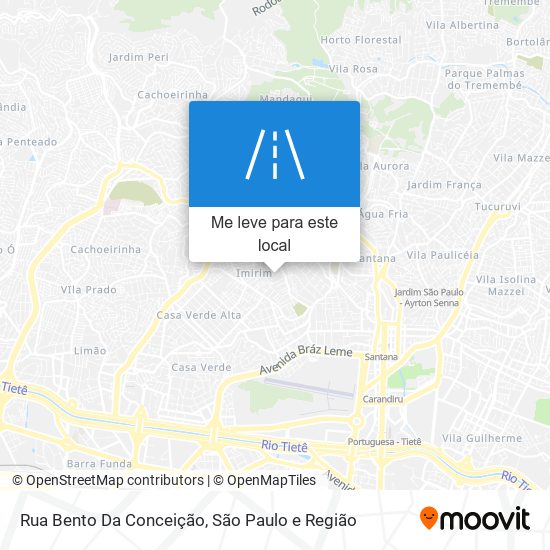 Rua Bento Da Conceição mapa