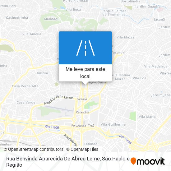 Rua Benvinda Aparecida De Abreu Leme mapa