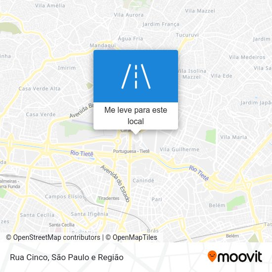 Rua Cinco mapa