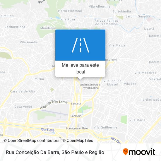Rua Conceição Da Barra mapa