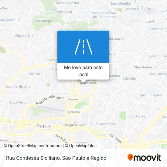 Rua Condessa Siciliano mapa