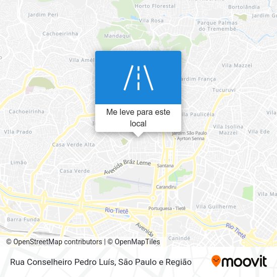 Rua Conselheiro Pedro Luís mapa