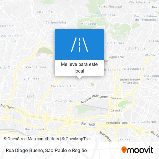 Rua Diogo Bueno mapa