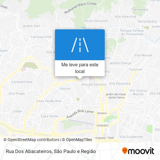 Rua Dos Abacateiros mapa