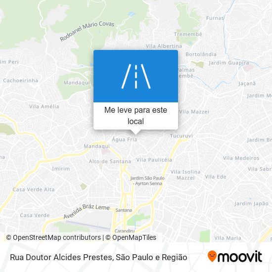 Rua Doutor Alcides Prestes mapa
