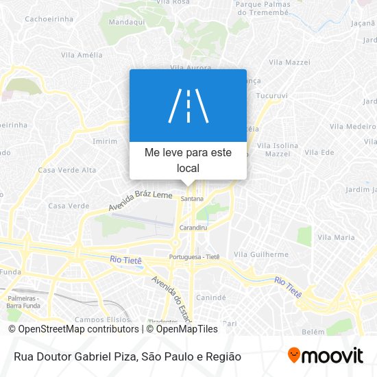Rua Doutor Gabriel Piza mapa