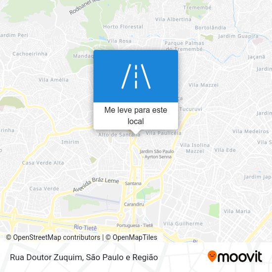 Rua Doutor Zuquim mapa