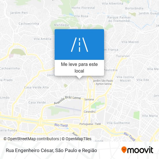 Rua Engenheiro César mapa