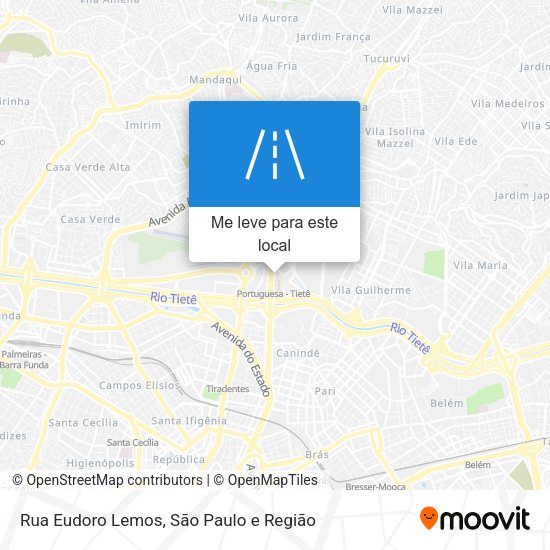 Rua Eudoro Lemos mapa