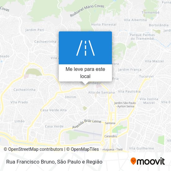 Rua Francisco Bruno mapa