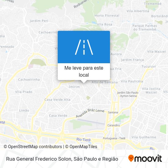 Rua General Frederico Solon mapa